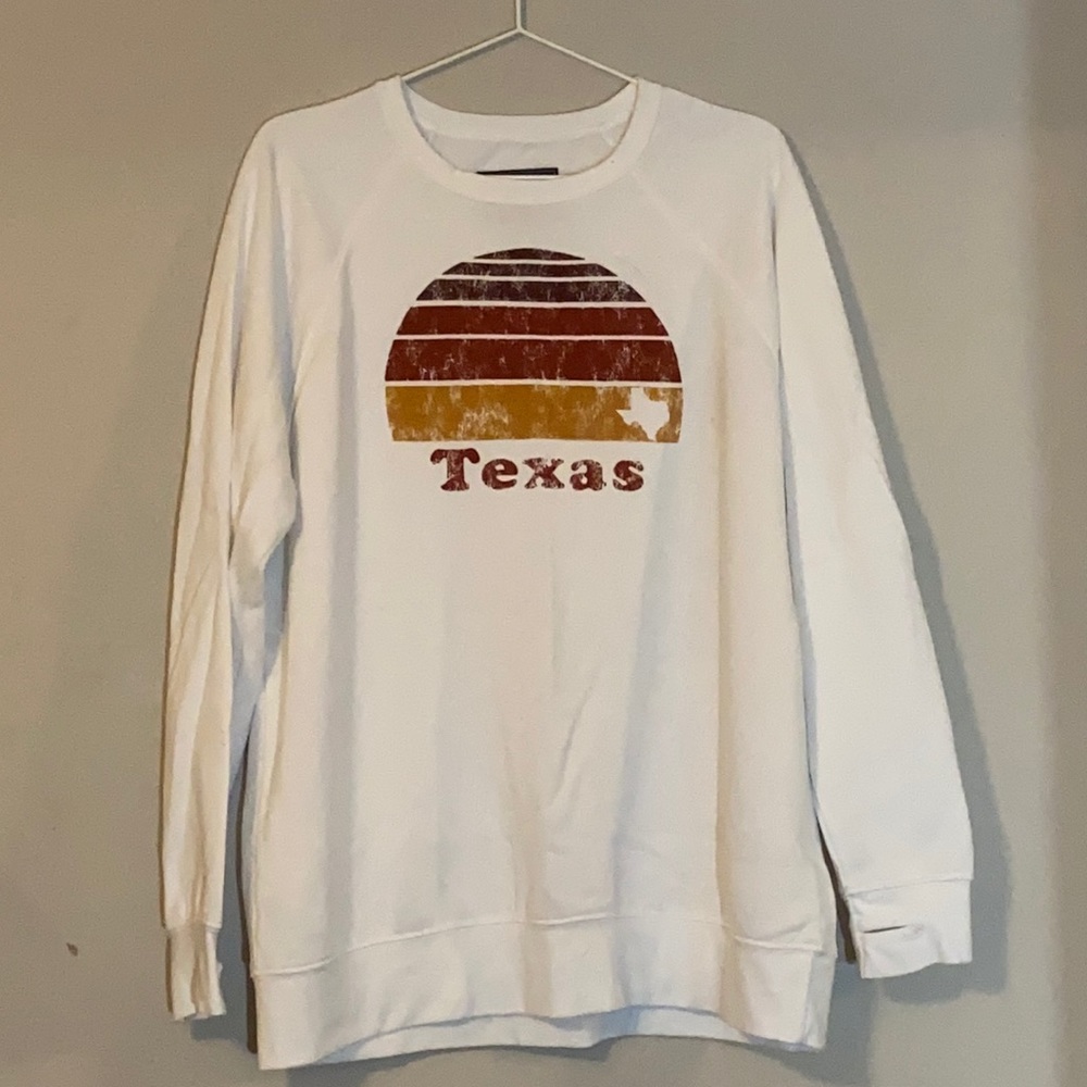 White Texas light sweatshirt